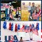 24 Pack 4th of July Decorations Outdoor 12 Independence Day Patriotic Pinwheels 12 American Flags on Stick Red White and Blue Patriotic Pinwheels
